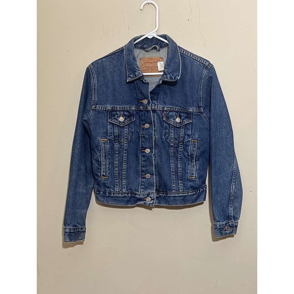 Vintage 08/2000 Levi's Made in USA Denim Trucker Jacket W Small 77715-0289 Y2K